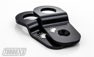 Subaru WRX STI Radiator Stay - Turbo XS - Billet Aluminum - Black - `15-`19